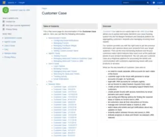 Customercase.com(Stiltsoft documentation site) Screenshot