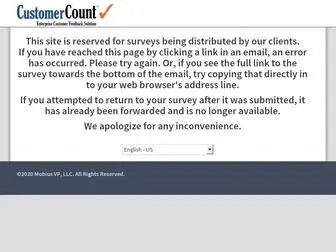 Customercountsurveys.com(CustomerCount) Screenshot