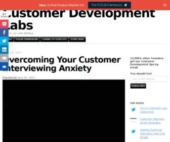 Customerdevlabs.com(Customer Development Labs) Screenshot