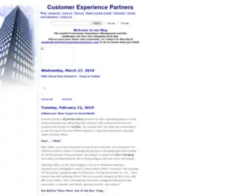 Customerexperiencepartners.com(Building more frequent word of mouth) Screenshot