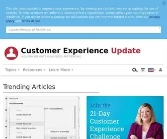 Customerexperienceupdate.com(Customer Experience Update) Screenshot