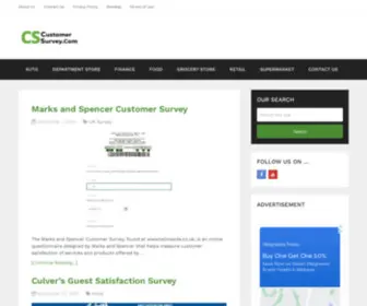 Customersatisfactionsurveyhq.com(Customer Survey) Screenshot