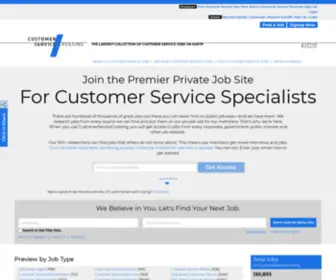 Customerservicecrossing.com(Customer Service Jobs) Screenshot