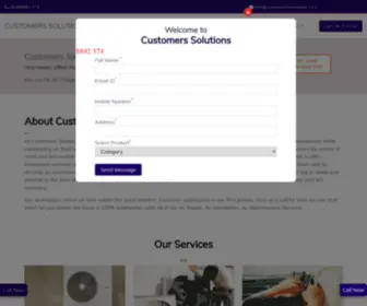 Customerssolutions.co.in(Ac Repairing Centre) Screenshot