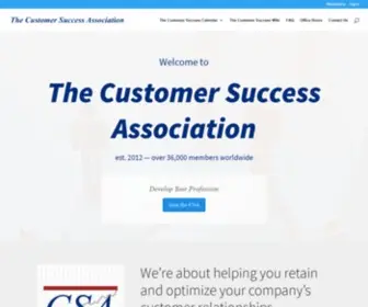Customersuccessassociation.com(The goal of the customer success association) Screenshot