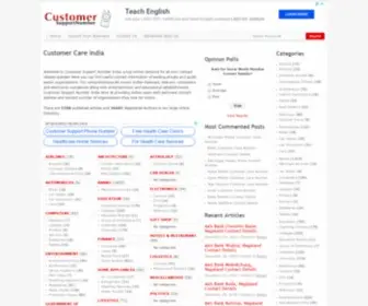 Customersupportnumber.in(Customer support number) Screenshot