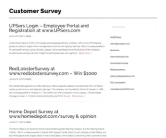 Customersurvey.xyz(Customer Survey) Screenshot