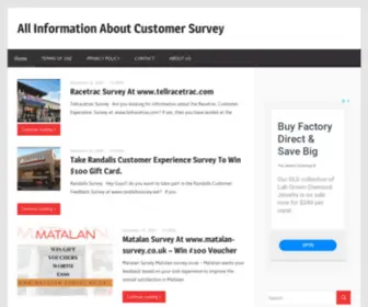 Customerzsurvey.com(All Customer Satisfaction Survey Information) Screenshot