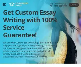 Customessayorder.com(Cheap Essay Writing Service) Screenshot