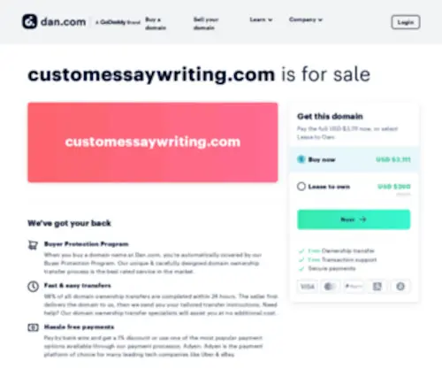 Customessaywriting.com(Customessaywriting) Screenshot