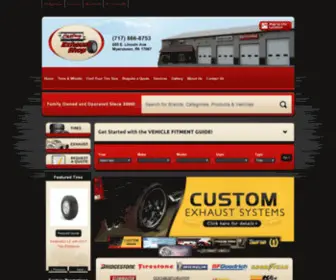 Customexhaustshop.com(Auto Repair & Tire Shop in 655 E Lincoln Ave) Screenshot