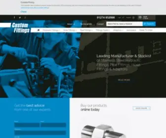 Customfittings.com(Leading Manufacturer & Stockist of Hydraulic) Screenshot