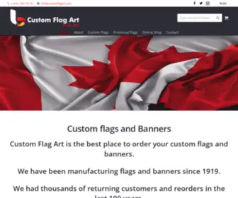 Customflagart.com(Custom Flags) Screenshot