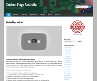 Customflagsaustralia.com.au(Custom Flags Australia) Screenshot