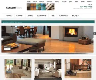 Customfloorstn.com(Custom Floors) Screenshot