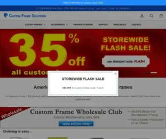Customframesolutions.com(Custom Frame Solutions) Screenshot