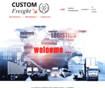 Customfreight.co.uk(CUSTOM FREIGHT SERVICES LIMITED) Screenshot