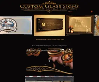 CustomGlasssigns.com(Custom Signs and Custom Mirrors made for your specific needs) Screenshot