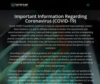 CustomGlasssolutions.com(Custom Glass Solutions) Screenshot