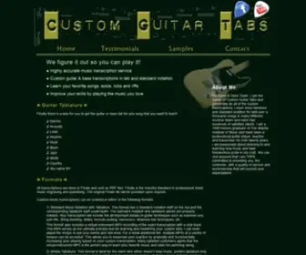 CustomGuitartabs.com(Custom Guitar Tabs) Screenshot