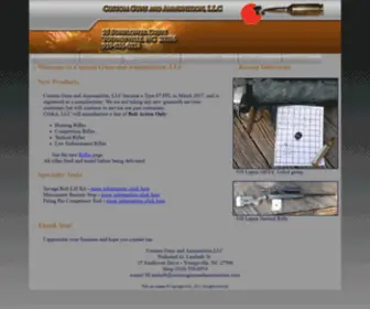 CustomGunsandammunition.com(Custom Guns and Ammunition) Screenshot