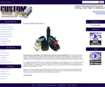 Customholesaw.com(Custom Holesaw Technologies) Screenshot