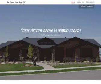 CustomhomeStore-NW.com(The Custom Home Store) Screenshot