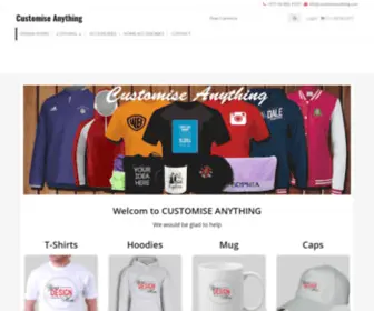 Customiseanything.com(Customise Anything) Screenshot