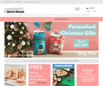 Customiseme.com.au(CustomiseMe by Harvey Norman) Screenshot