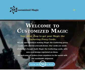 Customizedmtg.com(Magic The Gathering Proxy Cards) Screenshot