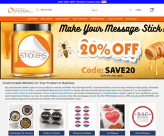 Customizedstickers.com(Custom Stickers) Screenshot