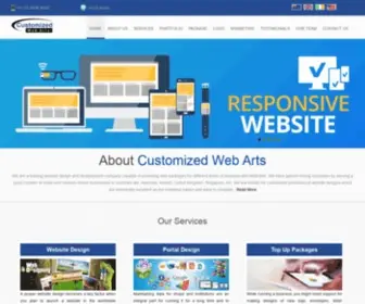 Customizedwebarts.com(Affordable ecommerce website & web design company Sydney Australia) Screenshot