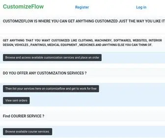 Customizeflow.com(Customizeflow) Screenshot