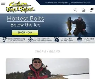 Customjigs.com(Custom Jigs & Spins Ice Fishing Jigs & Baits) Screenshot