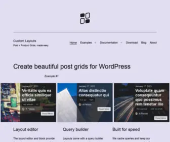 Customlayouts.com(Product Grids) Screenshot