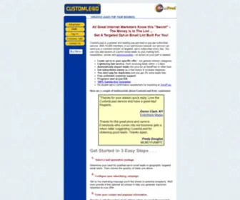 Customlead.com(CustomLead Banner Network) Screenshot