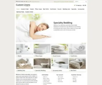 Customlinensdirect.com(Custom Linens Direct) Screenshot