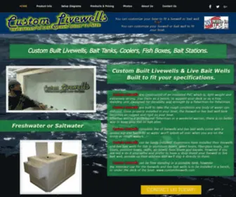 Customlivewells.com(Custom Livewells) Screenshot