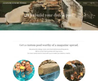 Customluxurypools.com(CUSTOM LUXURY POOLS) Screenshot