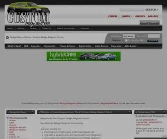 Custommagnums.com(Custom Dodge Magnum Forums) Screenshot