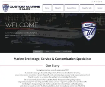 Custommarinesales.com(Boats for Sale) Screenshot