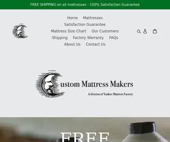 Custommattressmakers.com(Standard or odd size. It's up to you. Five mattress models to choose from) Screenshot