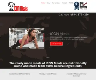 Custommealplansindallastx.com(ICON Meals) Screenshot