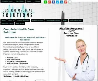 Custommedicalsolutions.com(Custom Medical Solutions) Screenshot