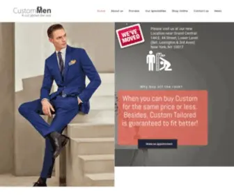 Custommen.com(Custom Men's Tailors NYC) Screenshot