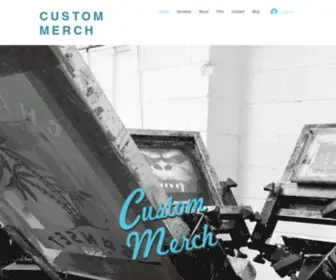 Custommerchandprint.com(Screen Printing) Screenshot