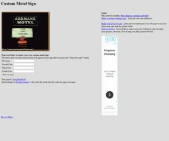 Custommotelsign.com(Custom Motel Sign) Screenshot