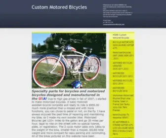 Custommotoredbicycles.com(Please see our new website MBRebel.com FREE SHIPPING) Screenshot