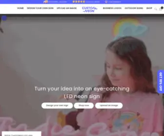 Customneon.com(Custom Neon®) Screenshot