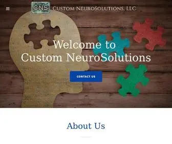 Customneuro.com(Custom NeuroSolutions) Screenshot